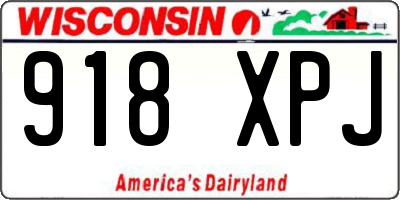 WI license plate 918XPJ