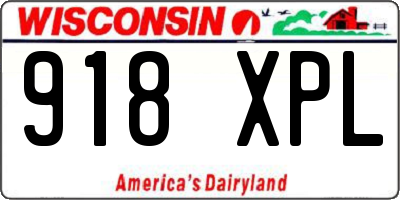 WI license plate 918XPL