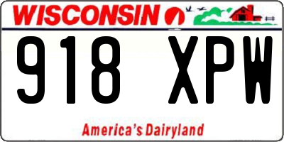 WI license plate 918XPW