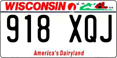 WI license plate 918XQJ