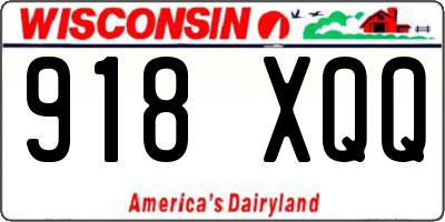 WI license plate 918XQQ