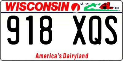 WI license plate 918XQS