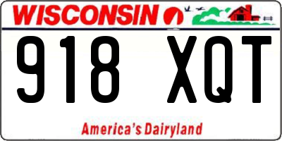 WI license plate 918XQT