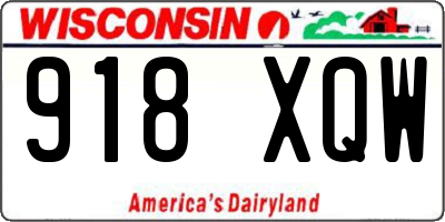 WI license plate 918XQW