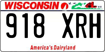 WI license plate 918XRH