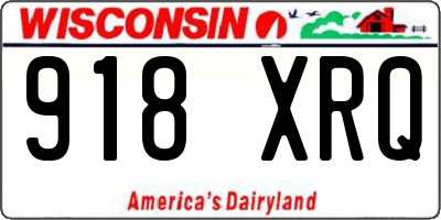 WI license plate 918XRQ