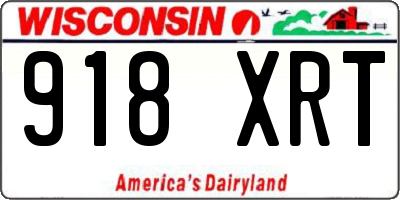 WI license plate 918XRT