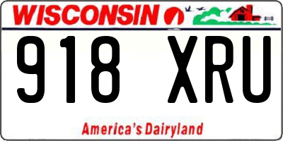 WI license plate 918XRU