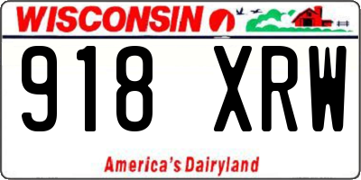 WI license plate 918XRW