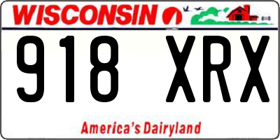 WI license plate 918XRX