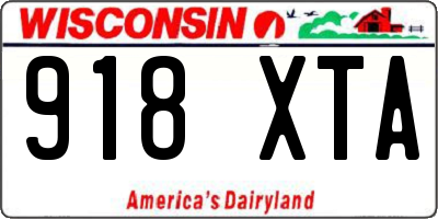 WI license plate 918XTA