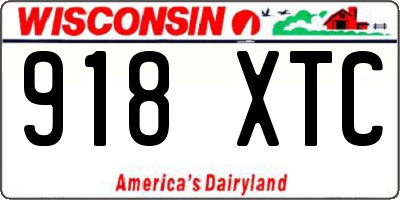 WI license plate 918XTC