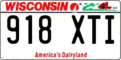WI license plate 918XTI