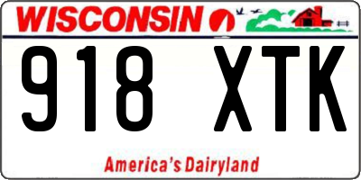 WI license plate 918XTK