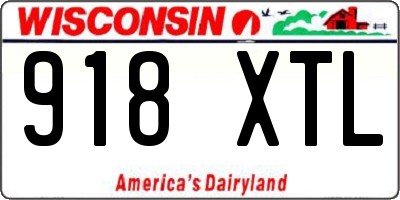 WI license plate 918XTL