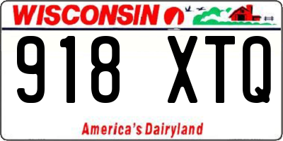 WI license plate 918XTQ