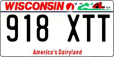 WI license plate 918XTT