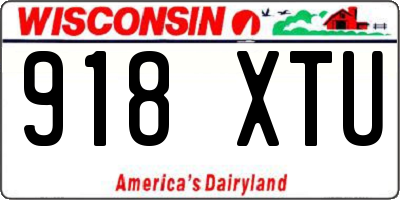WI license plate 918XTU