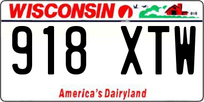 WI license plate 918XTW