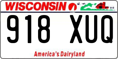 WI license plate 918XUQ