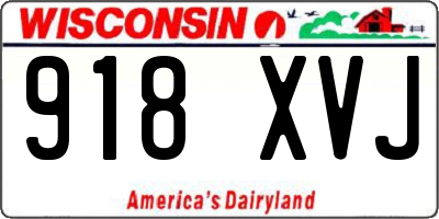 WI license plate 918XVJ
