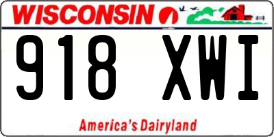 WI license plate 918XWI