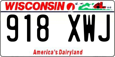 WI license plate 918XWJ