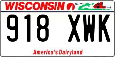 WI license plate 918XWK