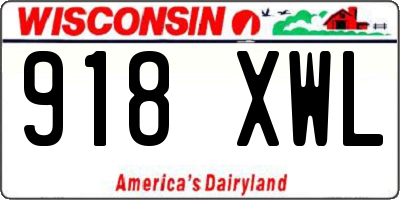 WI license plate 918XWL