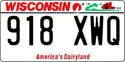 WI license plate 918XWQ