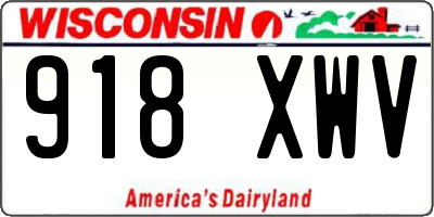 WI license plate 918XWV