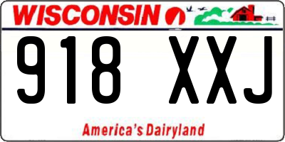 WI license plate 918XXJ