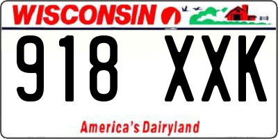 WI license plate 918XXK