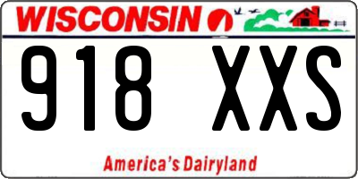 WI license plate 918XXS
