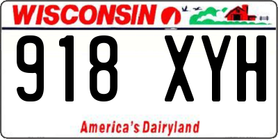 WI license plate 918XYH