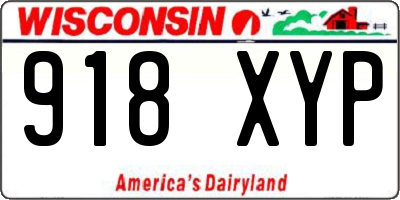 WI license plate 918XYP