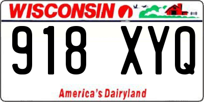 WI license plate 918XYQ