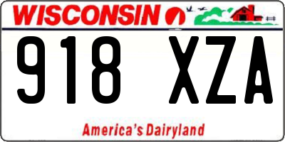 WI license plate 918XZA