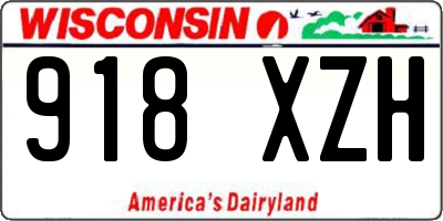 WI license plate 918XZH