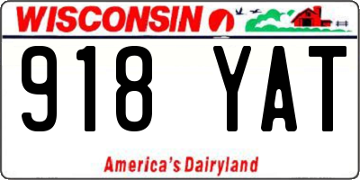 WI license plate 918YAT