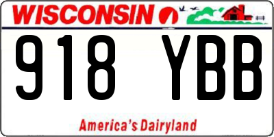 WI license plate 918YBB