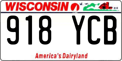 WI license plate 918YCB