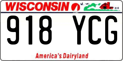 WI license plate 918YCG