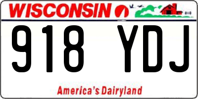 WI license plate 918YDJ