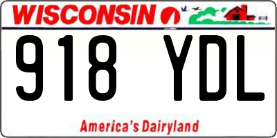 WI license plate 918YDL