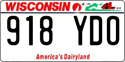 WI license plate 918YDO