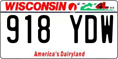 WI license plate 918YDW
