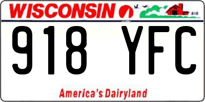 WI license plate 918YFC