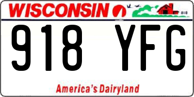 WI license plate 918YFG