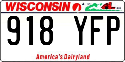 WI license plate 918YFP